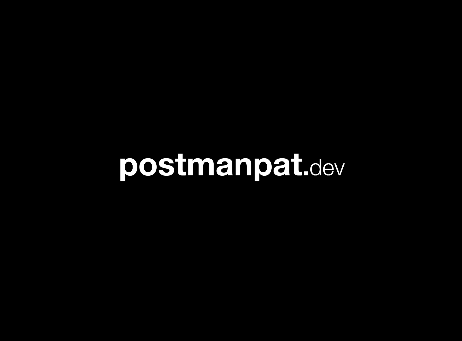 postmanpat.dev website postmanpat.dev website